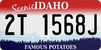 ID license plate 2T1568J