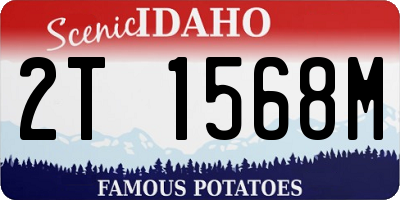 ID license plate 2T1568M