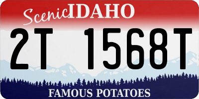 ID license plate 2T1568T