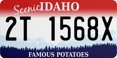 ID license plate 2T1568X