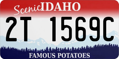 ID license plate 2T1569C