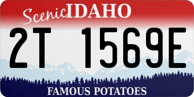 ID license plate 2T1569E