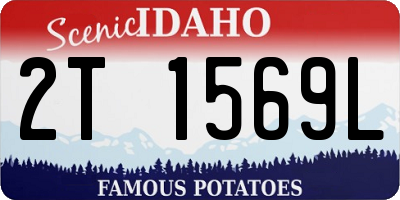 ID license plate 2T1569L