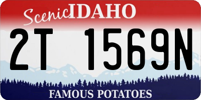 ID license plate 2T1569N
