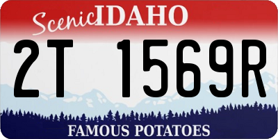 ID license plate 2T1569R