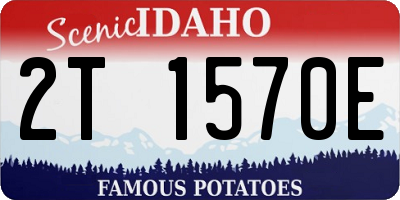ID license plate 2T1570E