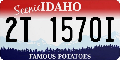 ID license plate 2T1570I