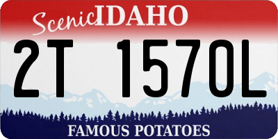 ID license plate 2T1570L