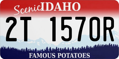 ID license plate 2T1570R