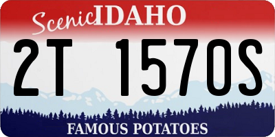 ID license plate 2T1570S