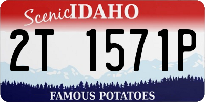 ID license plate 2T1571P