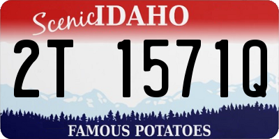 ID license plate 2T1571Q