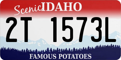 ID license plate 2T1573L