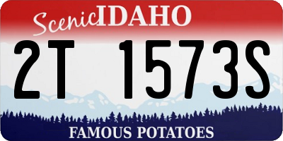 ID license plate 2T1573S