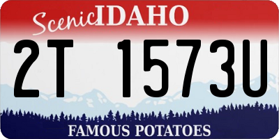 ID license plate 2T1573U
