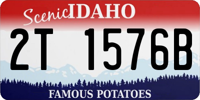 ID license plate 2T1576B
