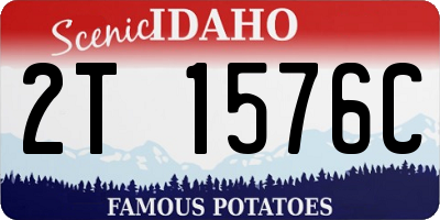 ID license plate 2T1576C