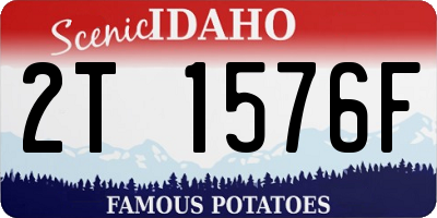 ID license plate 2T1576F