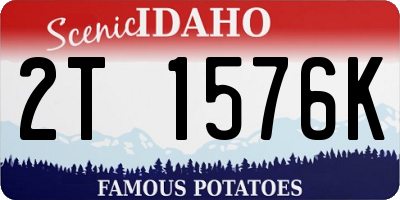 ID license plate 2T1576K