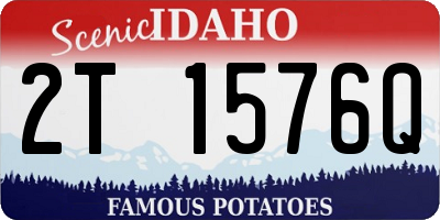 ID license plate 2T1576Q