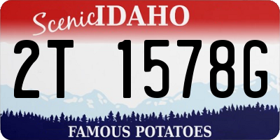 ID license plate 2T1578G