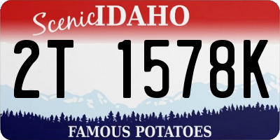 ID license plate 2T1578K