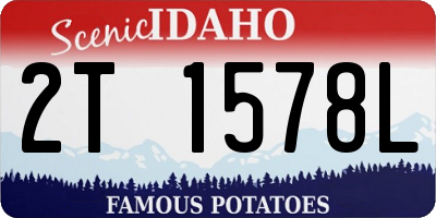ID license plate 2T1578L
