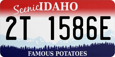 ID license plate 2T1586E