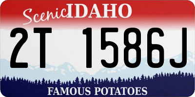 ID license plate 2T1586J