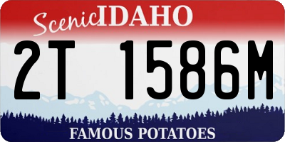 ID license plate 2T1586M