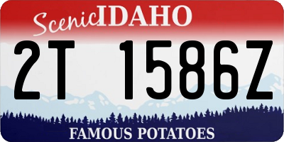ID license plate 2T1586Z