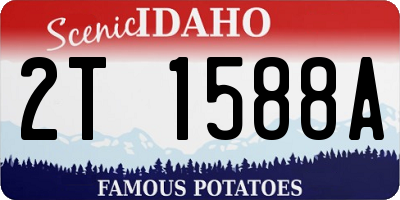 ID license plate 2T1588A