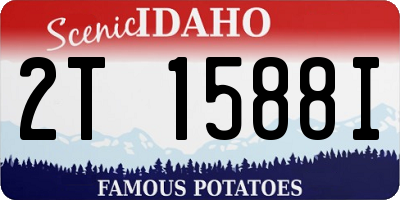 ID license plate 2T1588I