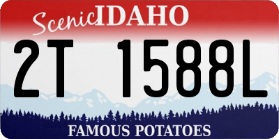 ID license plate 2T1588L