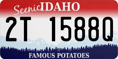 ID license plate 2T1588Q