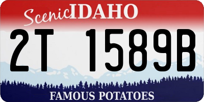 ID license plate 2T1589B