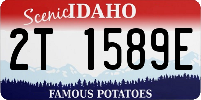ID license plate 2T1589E