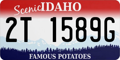 ID license plate 2T1589G