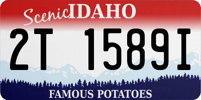 ID license plate 2T1589I