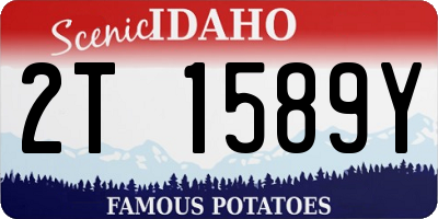 ID license plate 2T1589Y