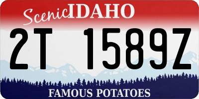 ID license plate 2T1589Z