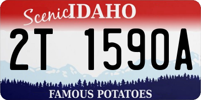 ID license plate 2T1590A