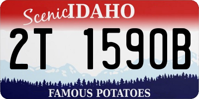 ID license plate 2T1590B