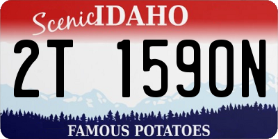 ID license plate 2T1590N