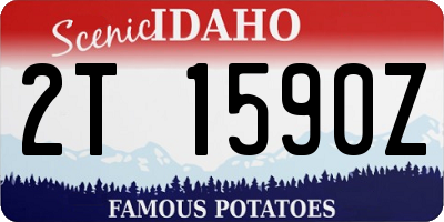 ID license plate 2T1590Z