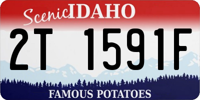 ID license plate 2T1591F