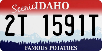 ID license plate 2T1591T