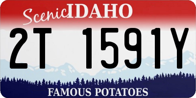 ID license plate 2T1591Y
