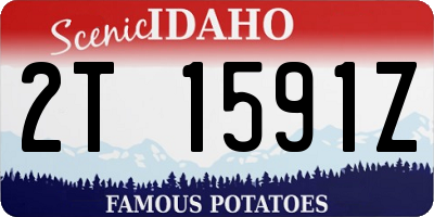 ID license plate 2T1591Z