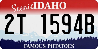ID license plate 2T1594B